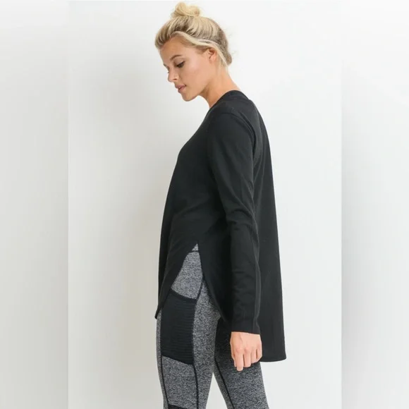 NWT Long sleeve slit top - Picture 2 of 5